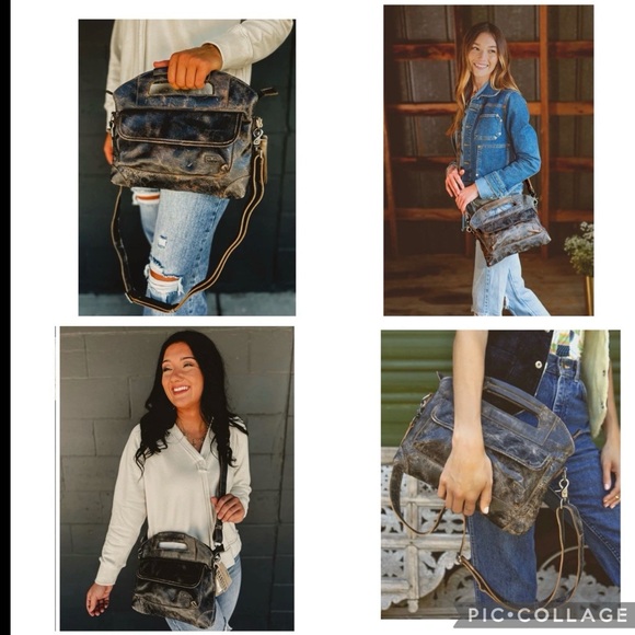 NWT Bed Stu Leather Greenway Handbag Crossbody Bag Black Lux MSRP $265 - Picture 15 of 15